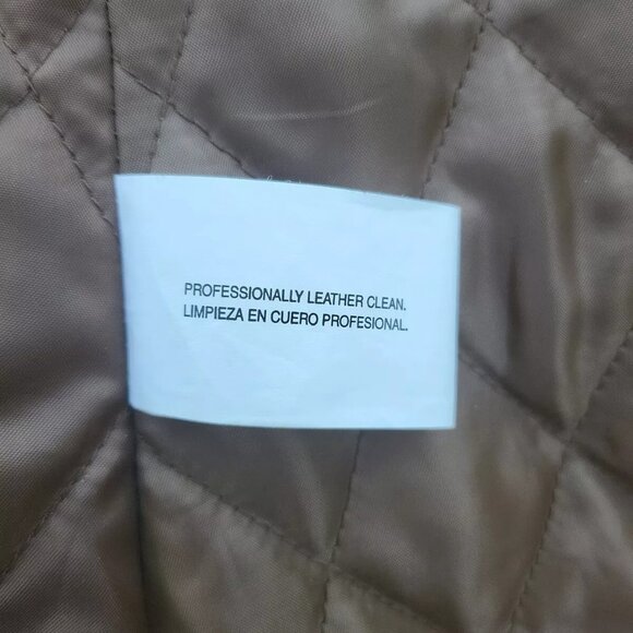 Route 66 Men's Dark Brown Leather Faux Fur Jacket Coat XL - Picture 2 of 6